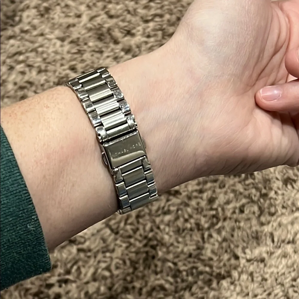 Michael Kors Silver Crystal Watch